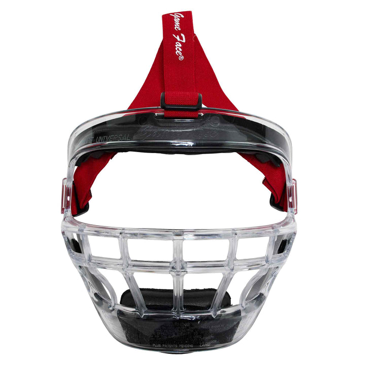 Varo Baseball Protective Large (Adult) / Clear / Scarlet Markwort Universal GameFace Softball Face Mask