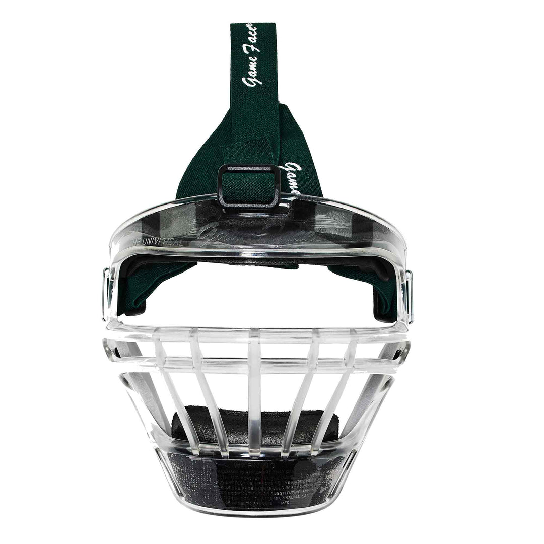 Varo Baseball Protective Medium (Youth) / Clear / Dark Green Markwort Universal GameFace Softball Face Mask