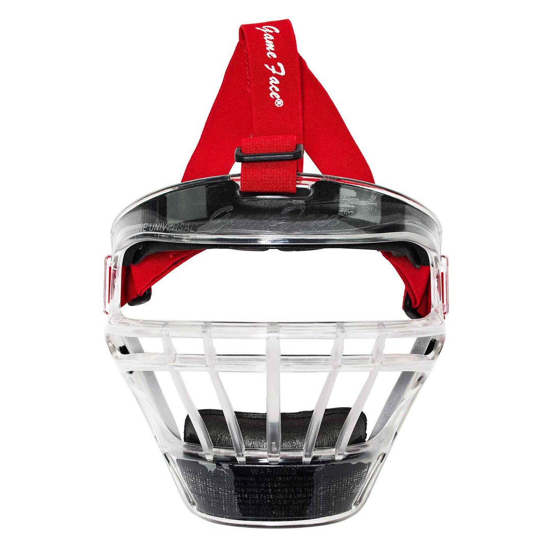 Varo Baseball Protective Medium (Youth) / Clear / Scarlet Markwort Universal GameFace Softball Face Mask