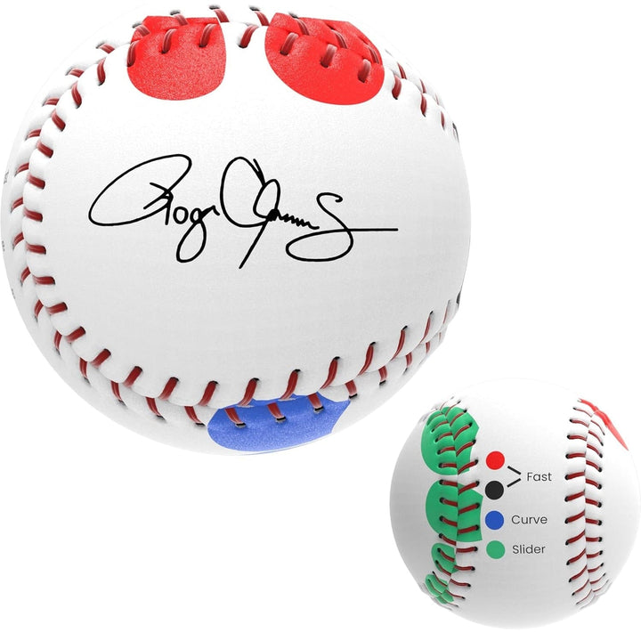 Varo Baseball Roger Clemens Pitching Trainer Baseball with Color Coded Finger Placement Marks