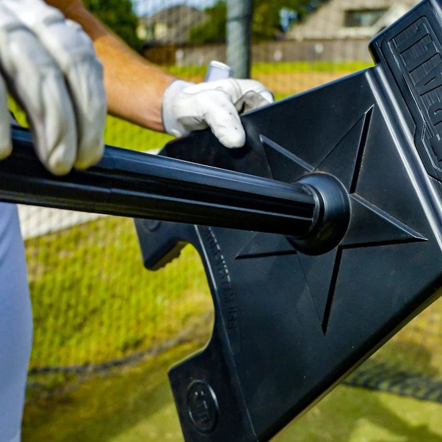 Varo Baseball Rotor System USA Pro Series Adjustable Baseball / Softball Batting Tee -  Black Base