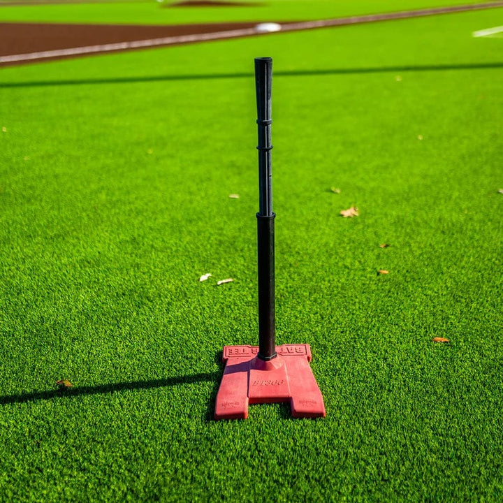 Varo Baseball Rotor System USA Pro Series Adjustable Baseball / Softball Batting Tee -  Red Base