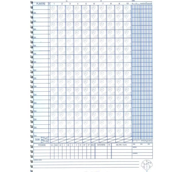 Varo Baseball Scoremaster Super 16 Baseball/Softball Scorebook