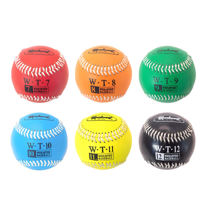Varo Baseball Weighted Markwort 9-Inch Leather Cover Weighted Baseball Set