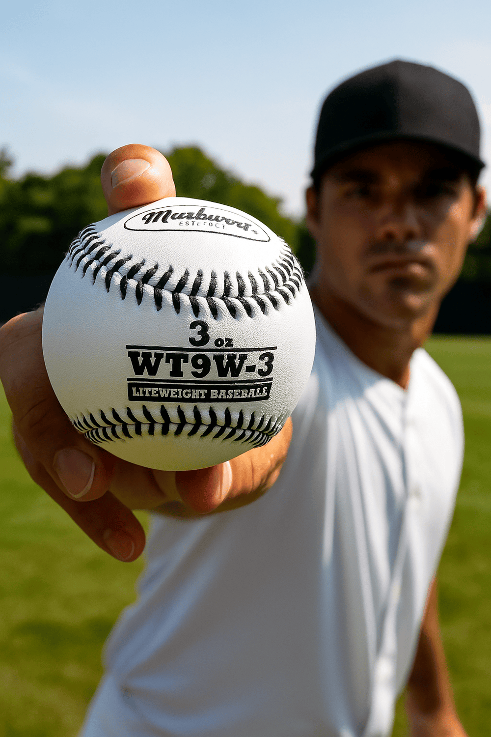 Varo Baseball Weighted Markwort 9" Weighted Leather Baseballs Set - 3 Oz, 5 Oz, 7 Oz