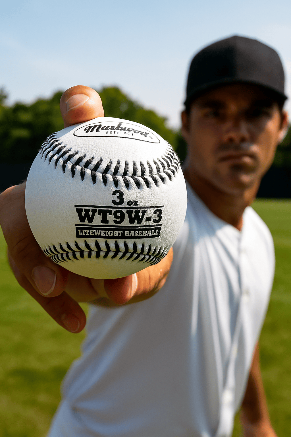 Varo Baseball Weighted Markwort 9" Weighted Leather Baseballs Set - 3 Oz, 5 Oz, 7 Oz