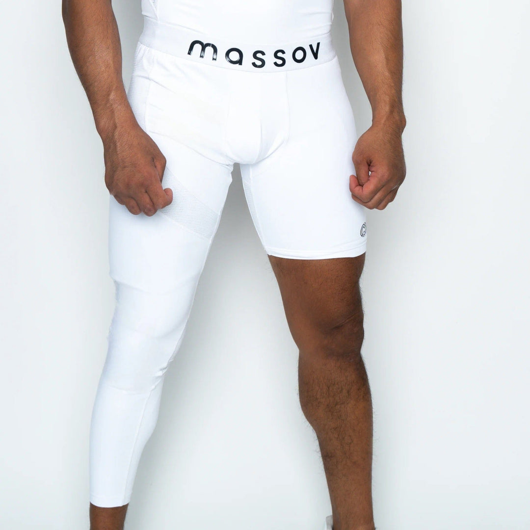 Varo Baseball White / S Massov Men's ProForm Single Leg Leggings