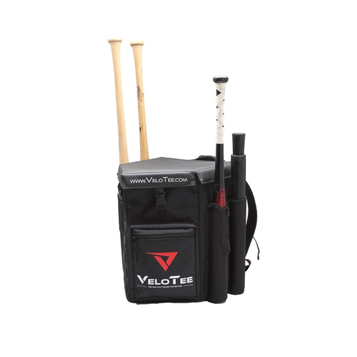VeloTee Bat Bag Backpack Coaches Bundle: VeloTee Baseball & Softball Home Plate Bat Bag Backpack (Comes with Batting Tee)