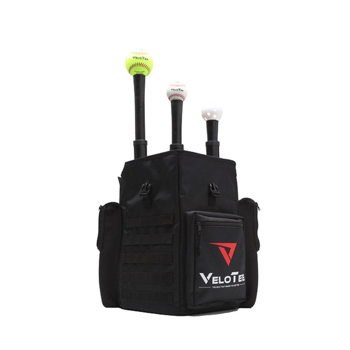 VeloTee Bat Bag Backpack Coaches Bundle: VeloTee Baseball & Softball Home Plate Bat Bag Backpack (Comes with Batting Tee)