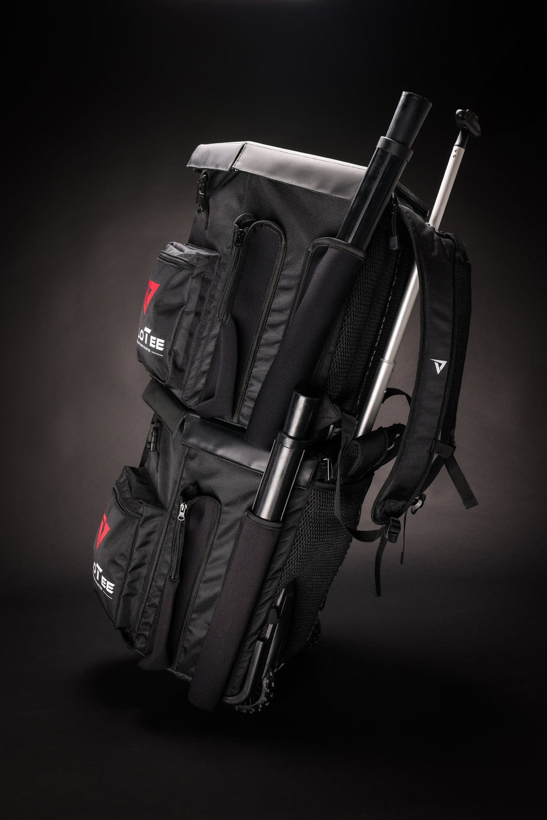 VeloTee Wheeled Bat Bag Wheeled VeloTee 2.0 Baseball & Softball Bat Bag Backpack with Batting Tee