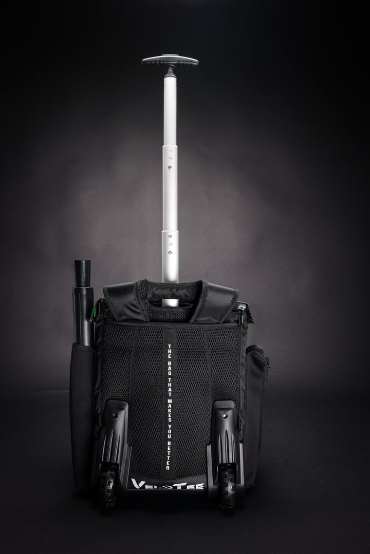 VeloTee Wheeled Bat Bag Wheeled VeloTee 2.0 Baseball & Softball Bat Bag Backpack with Batting Tee