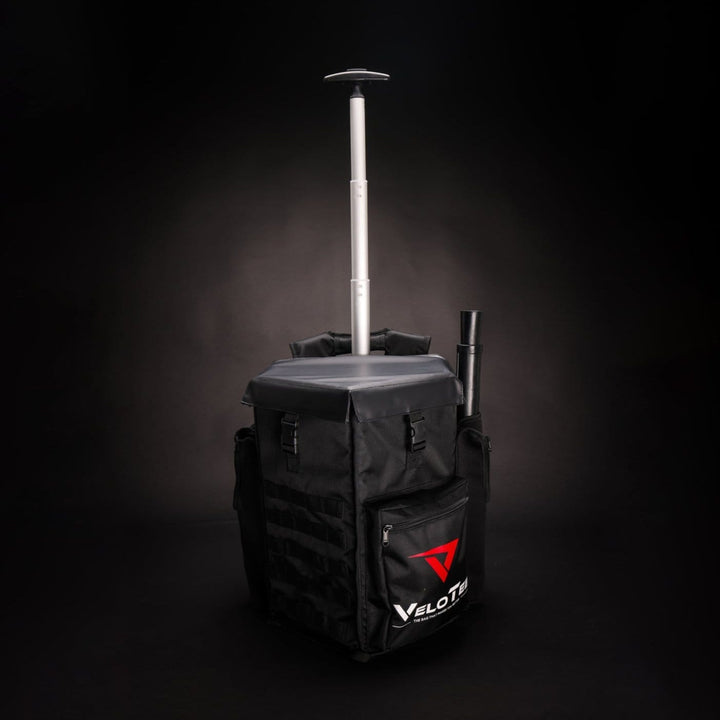 VeloTee Wheeled Bat Bag Wheeled VeloTee 2.0 Baseball & Softball Bat Bag Backpack with Batting Tee