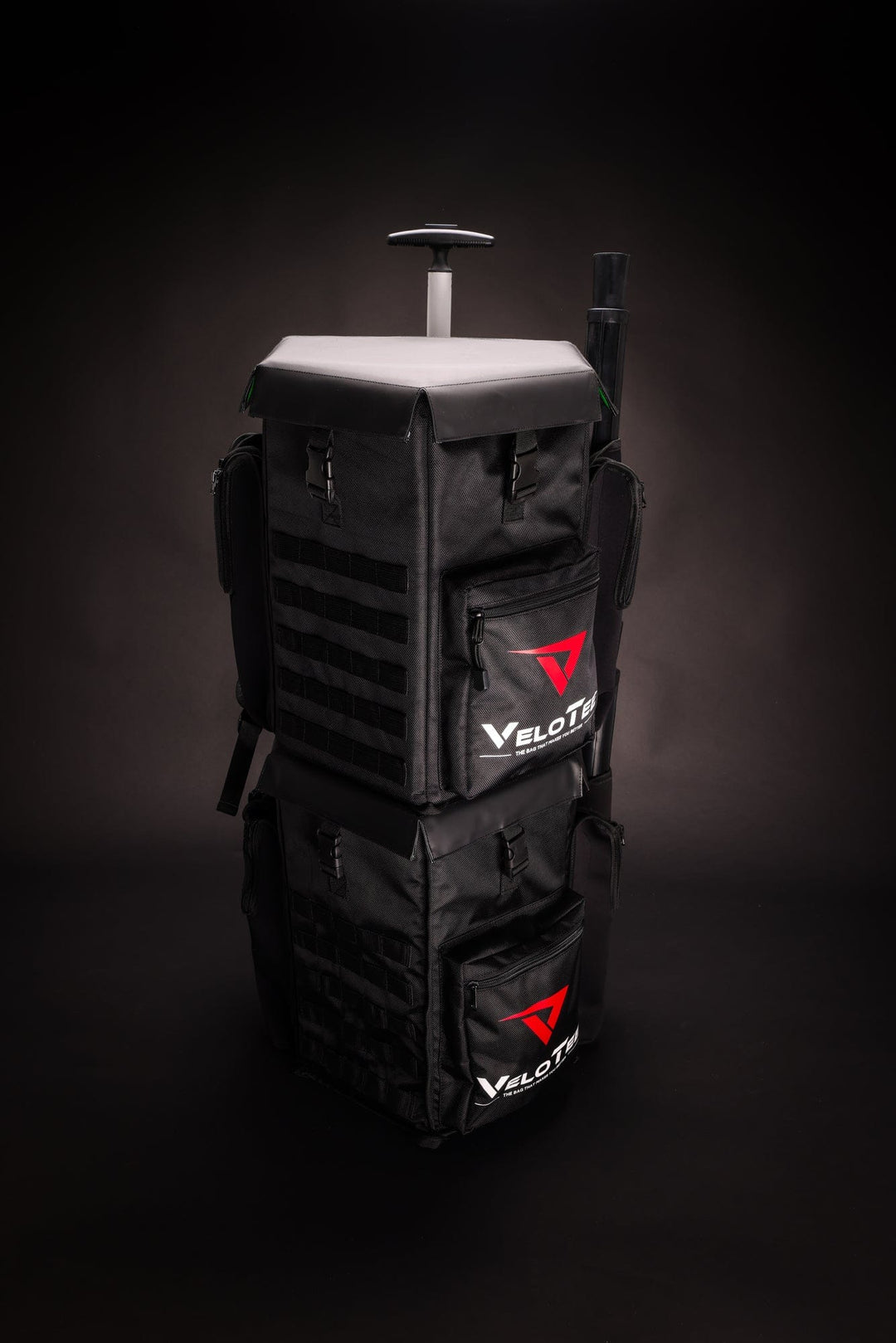 VeloTee Wheeled Bat Bag Wheeled VeloTee 2.0 Pro Baseball & Softball Bat Bag Bundle with TANNER TEE