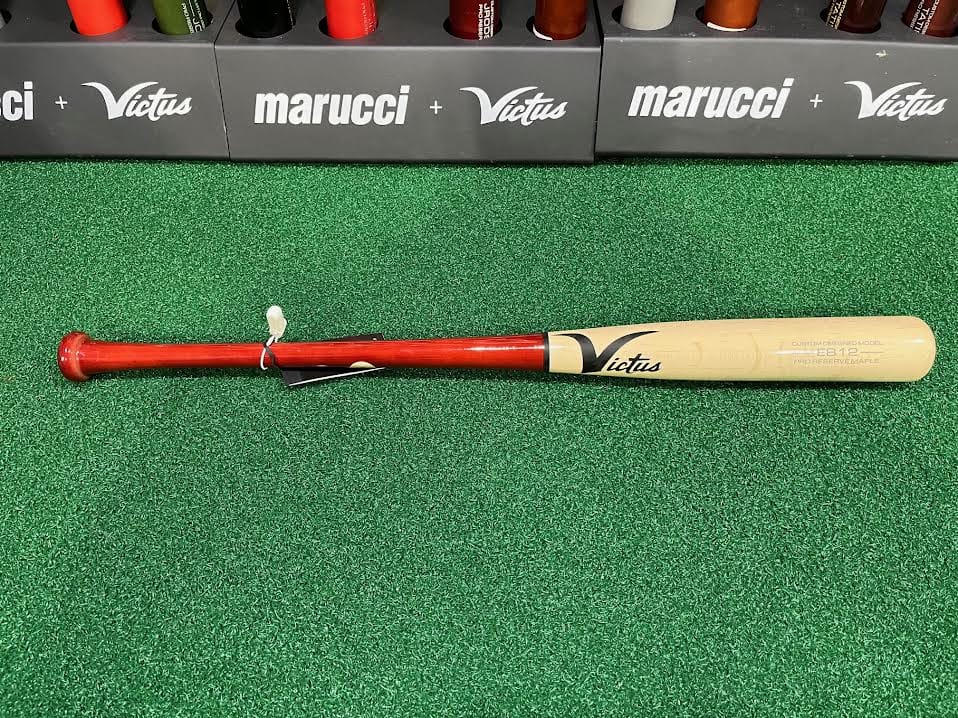 Victus Wood Bat 32" / Cherry Red Handle/Natural Barrel Victus EB12 Dealer's Choice Pro Reserve Maple Wood Baseball Bat
