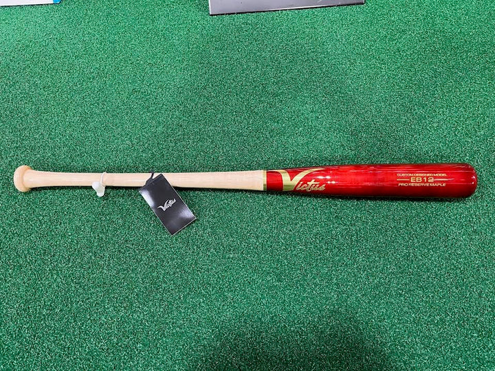 Victus Wood Bat 32" / Natural Handle/Cherry Red Barrel EB12 Dealer's Choice Maple Pro Reserve Wood Bat | Victus