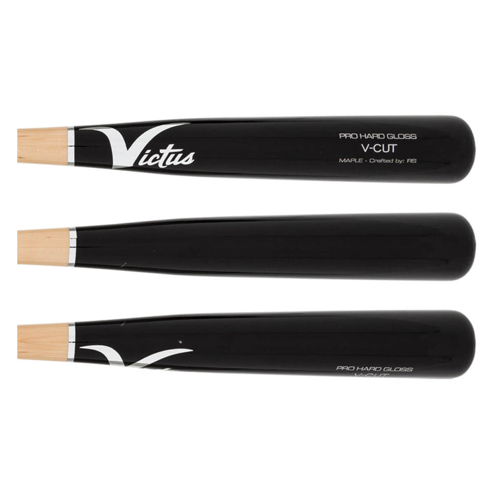 Victus Wood Bat Victus GLOSS V-CUT HARD MAPLE NATURAL/BLACK