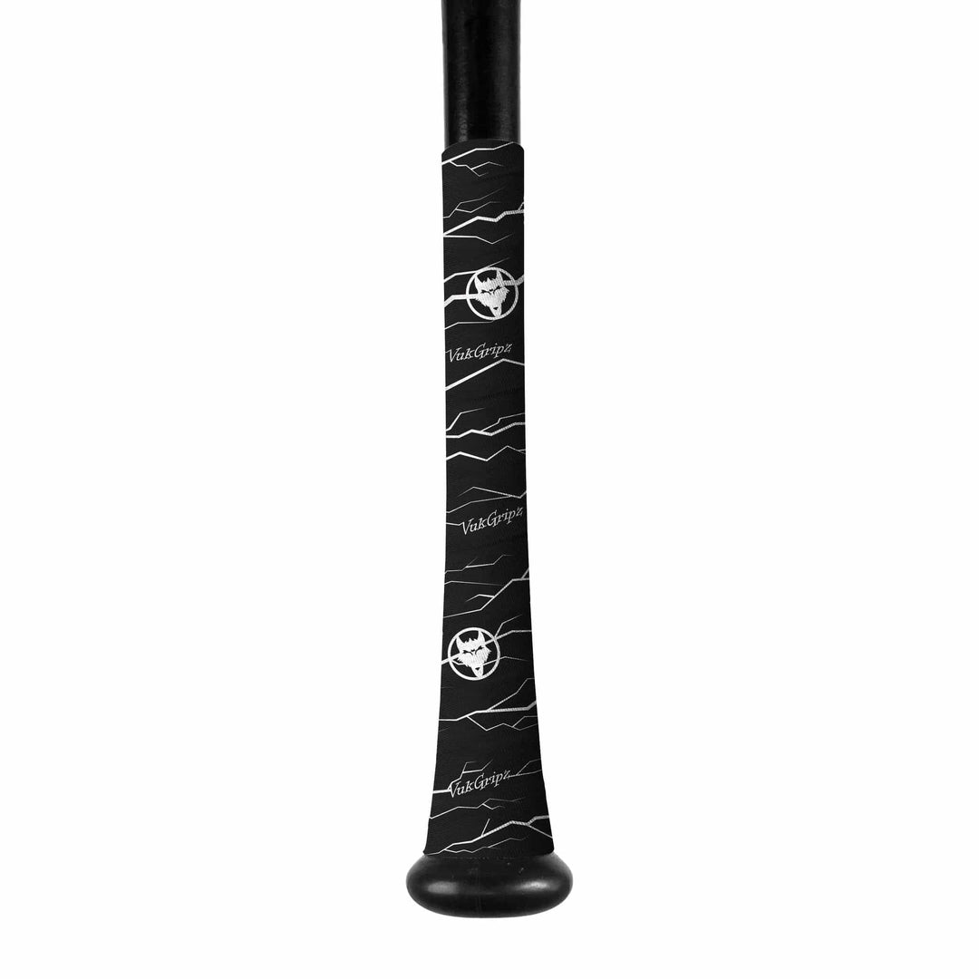 VukGripz Bat Grip Black/White Pulse Bat Grip Tape