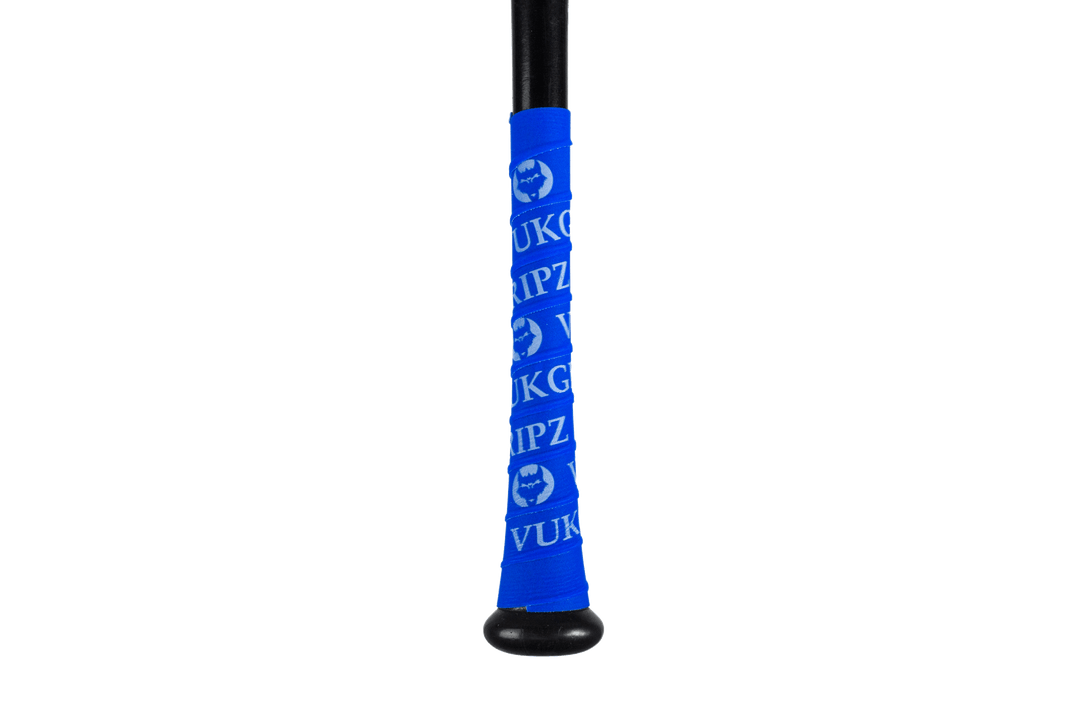 VukGripz Bat Grip Blue Bat Grip Tape with White