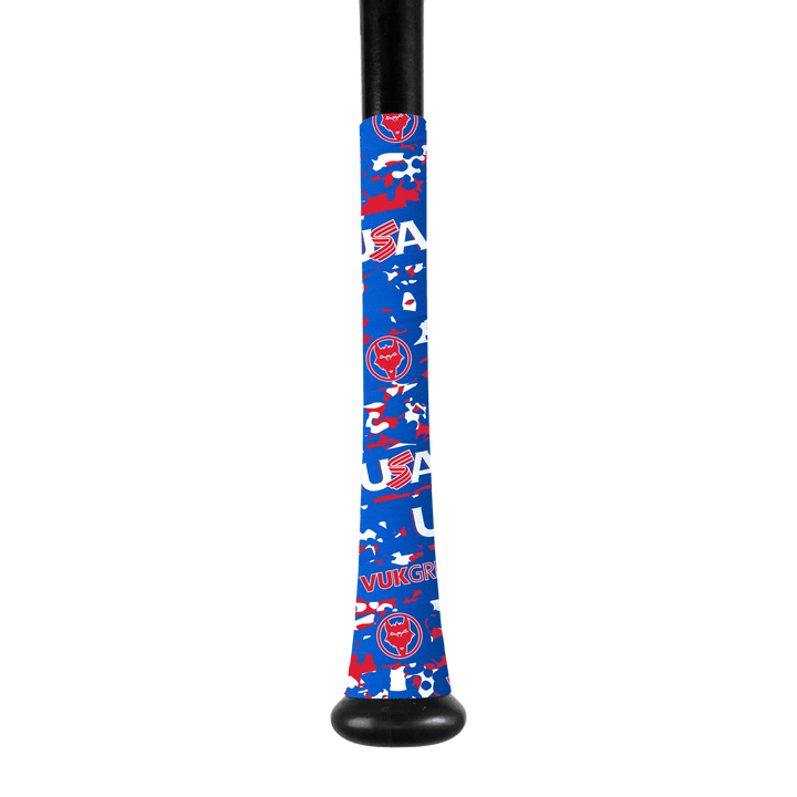 VukGripz Bat Grip Blue Camo USA Baseball Bat Grip Tape Collection
