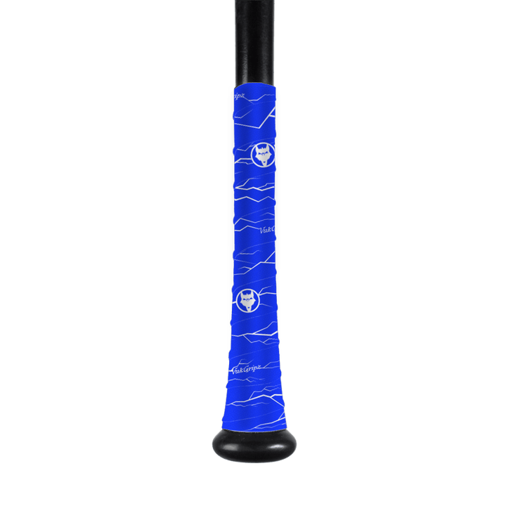 VukGripz Bat Grip Blue/White Pulse Bat Grip Tape