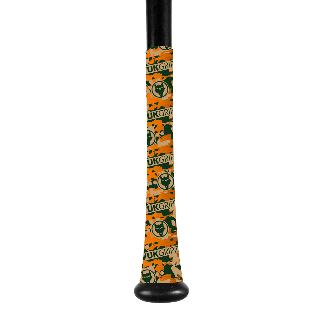VukGripz Bat Grip Orange Tracker Camo Bat Grip Limited Edition Camo Bat Grip Series