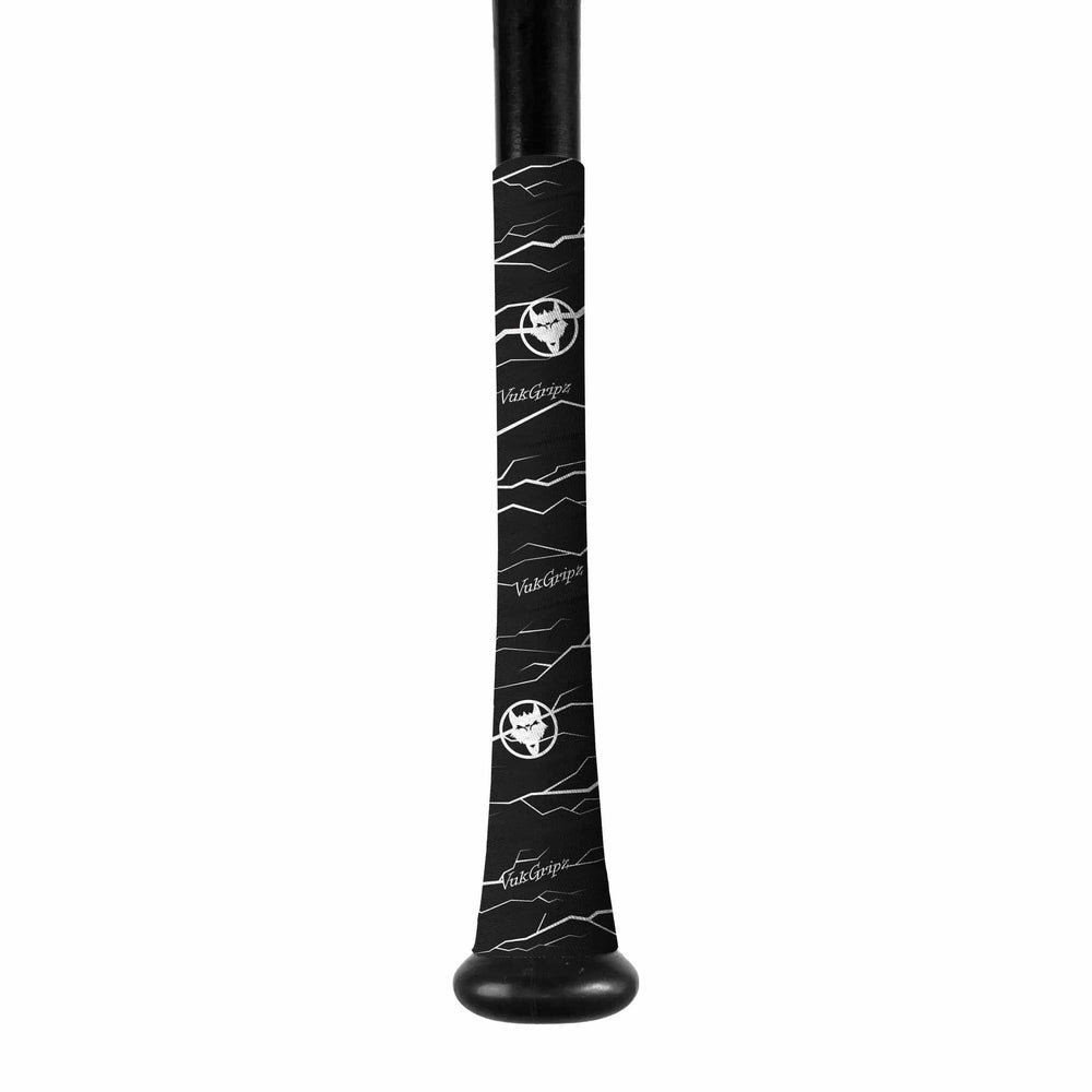 VukGripz Bat Grip Pulse Black/White Extra Long Bat Grip Tape