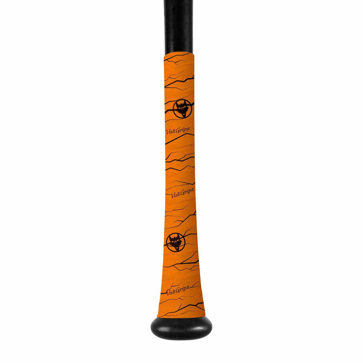 VukGripz Bat Grip Pulse Orange/Black Extra Long Bat Grip Tape