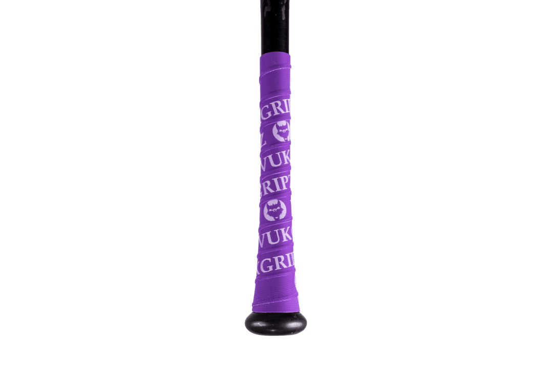 VukGripz Bat Grip Purple Bat Grip Tape with White