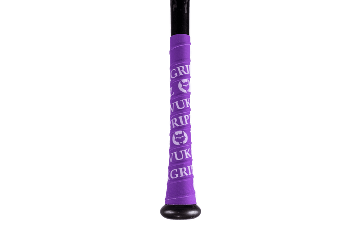 VukGripz Bat Grip Purple Bat Grip Tape with White
