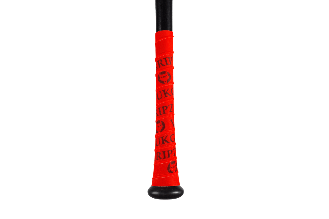 VukGripz Bat Grip Red Bat Grip Tape with Black
