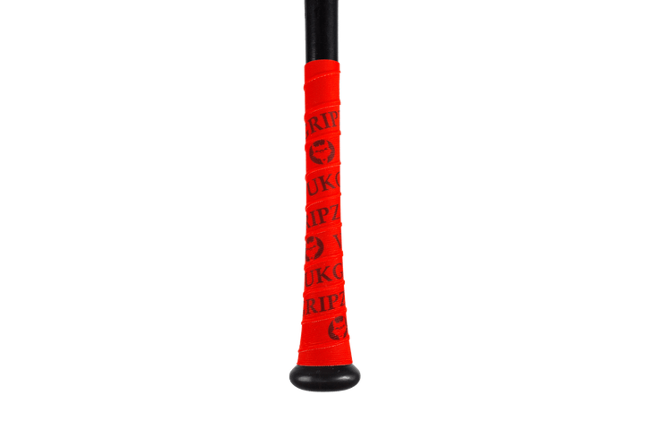 VukGripz Bat Grip Red Bat Grip Tape with Black