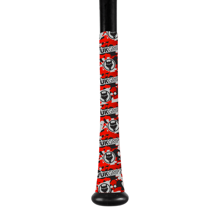 VukGripz Bat Grip Red Velocity Camo Bat Grip Limited Edition Camo Bat Grip Series