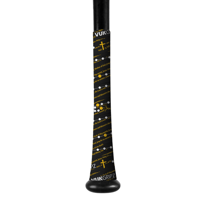 VukGripz Bat Grip Rosary (Black) Faith Bat Grip Tape