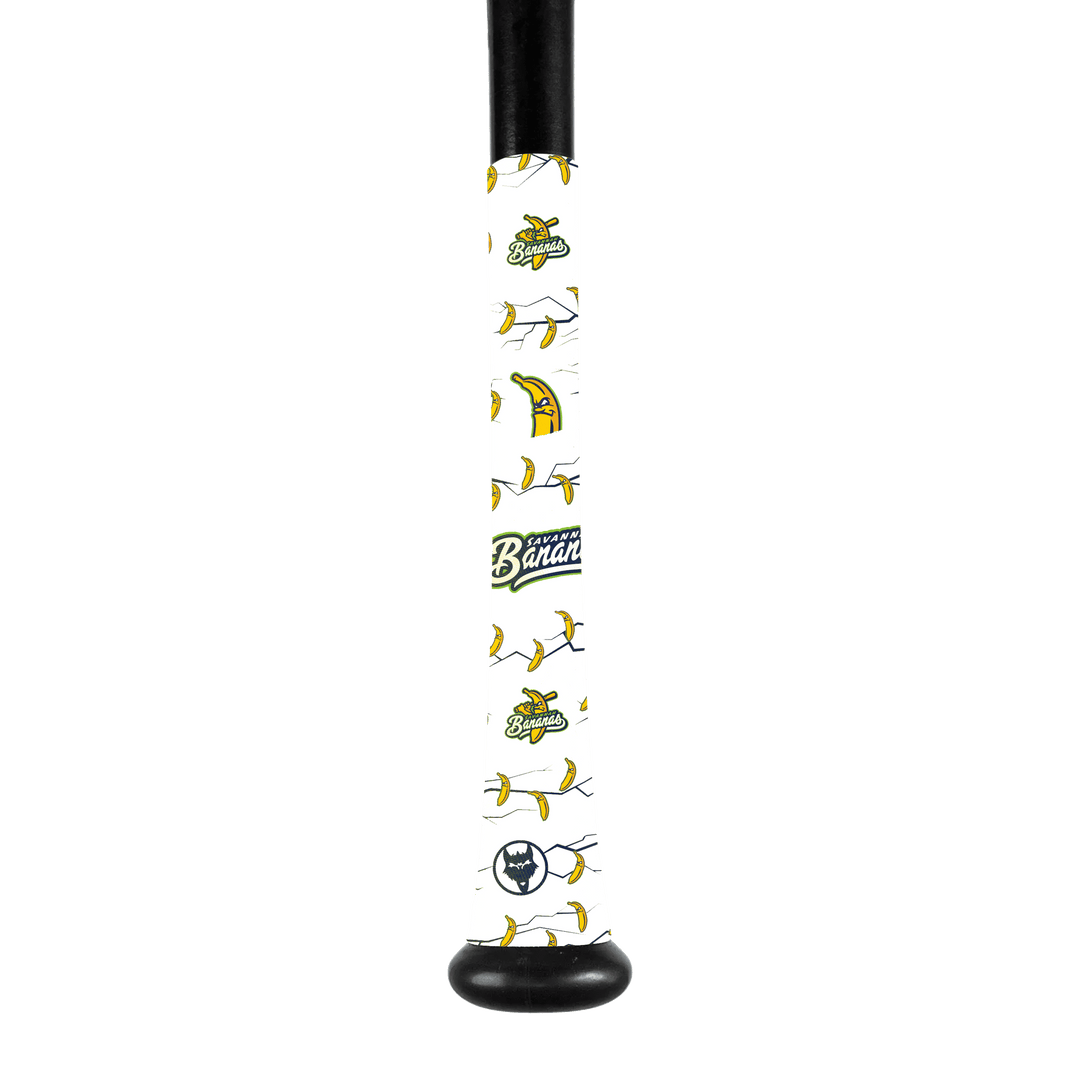 VukGripz Bat Grip Savannah Bananas White Savannah Bananas Bat Grip Collection