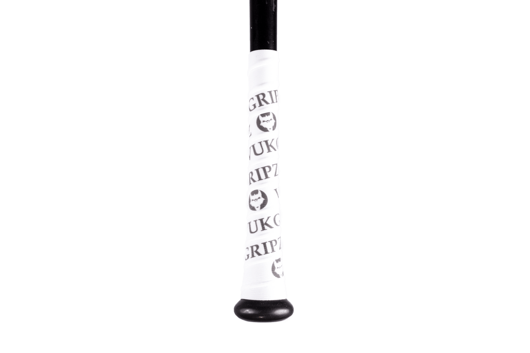VukGripz Bat Grip White Bat Grip Tape with Black
