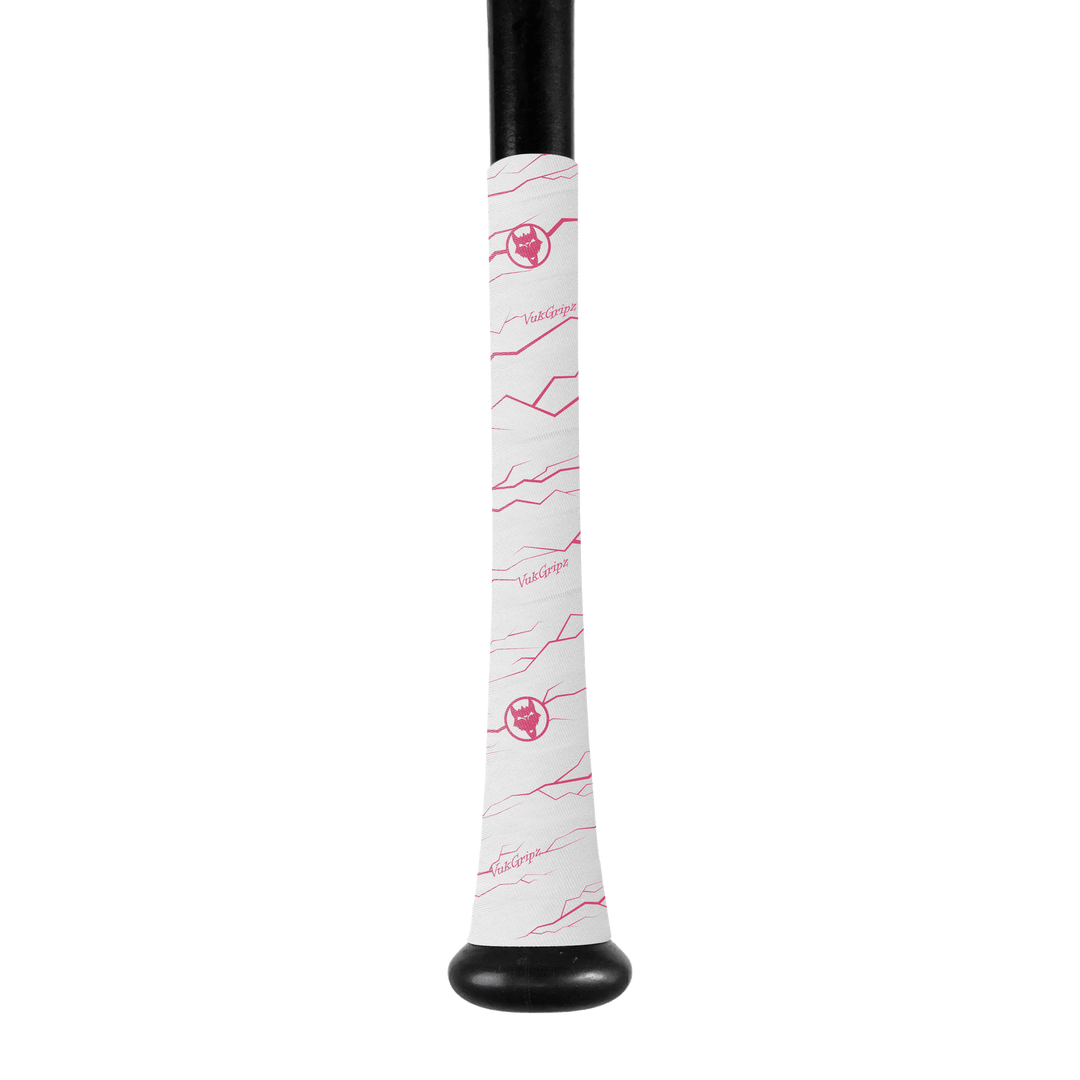 VukGripz Bat Grip White/Pink Pulse Bat Grip Tape