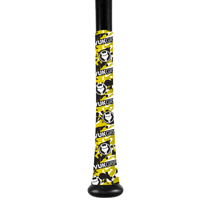 VukGripz Bat Grip Yellow Blitz Camo Bat Grip Limited Edition Camo Bat Grip Series