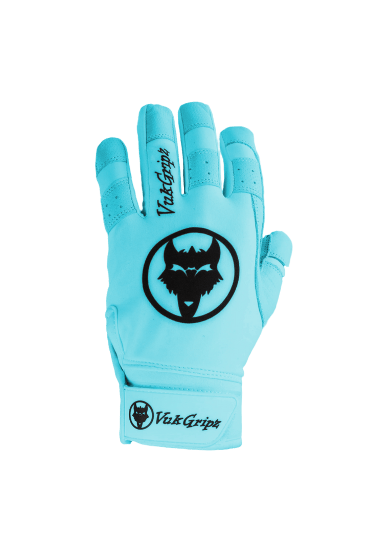 VukGripz Batting Gloves Howler Baby Blue Batting Gloves