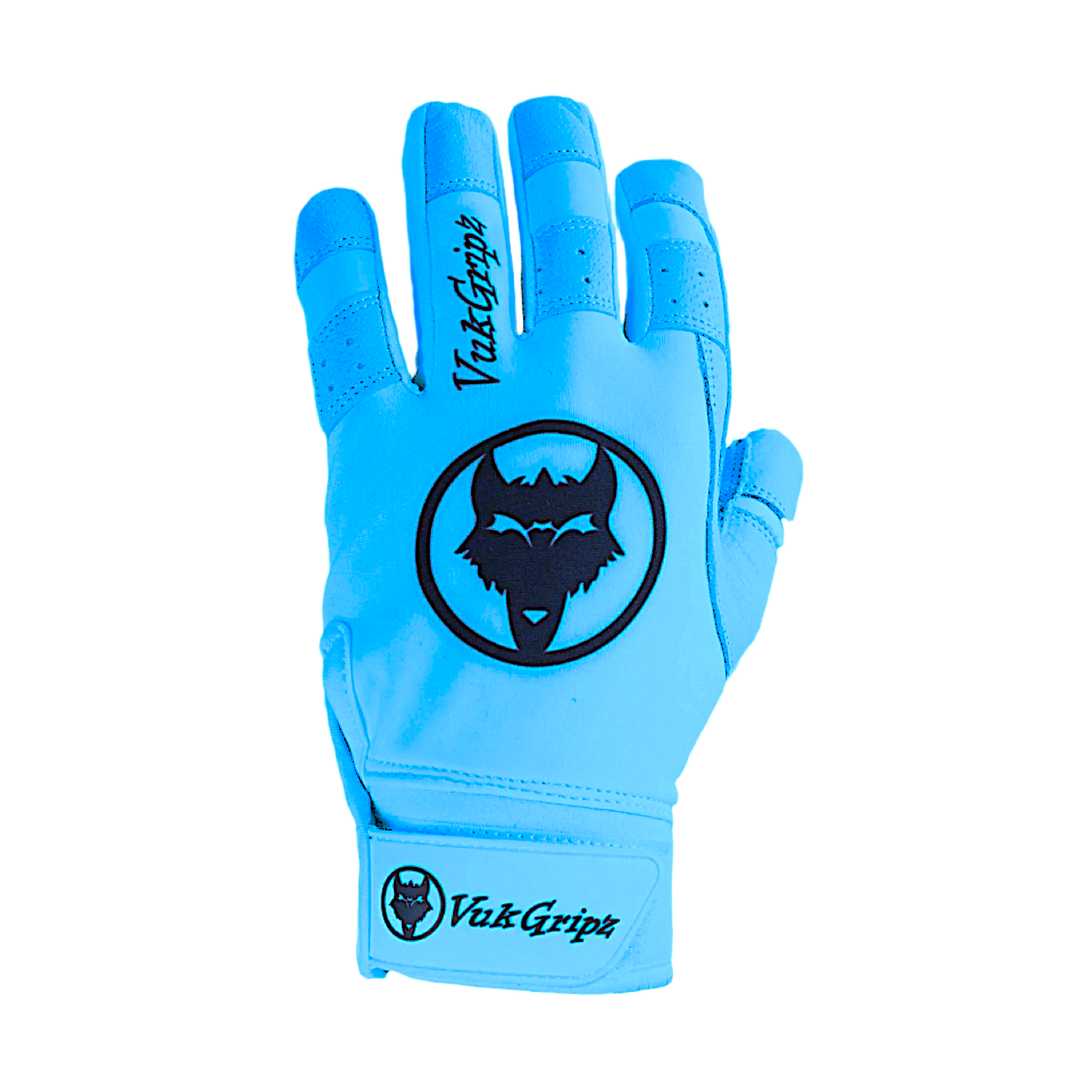 VukGripz Batting Gloves Howler Baby Blue Batting Gloves