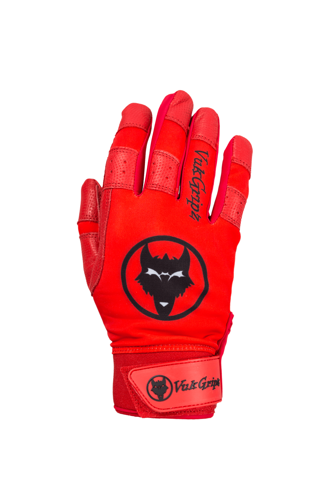 VukGripz Batting Gloves Howler Red Batting Gloves