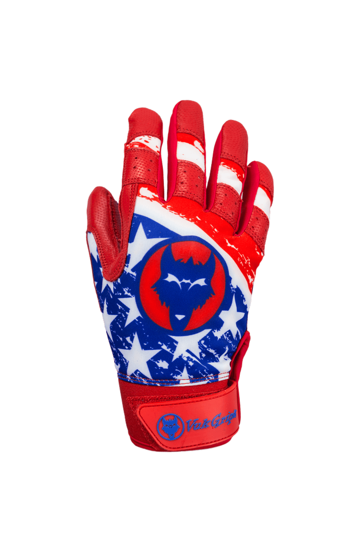 VukGripz Batting Gloves Patriot Batting Gloves